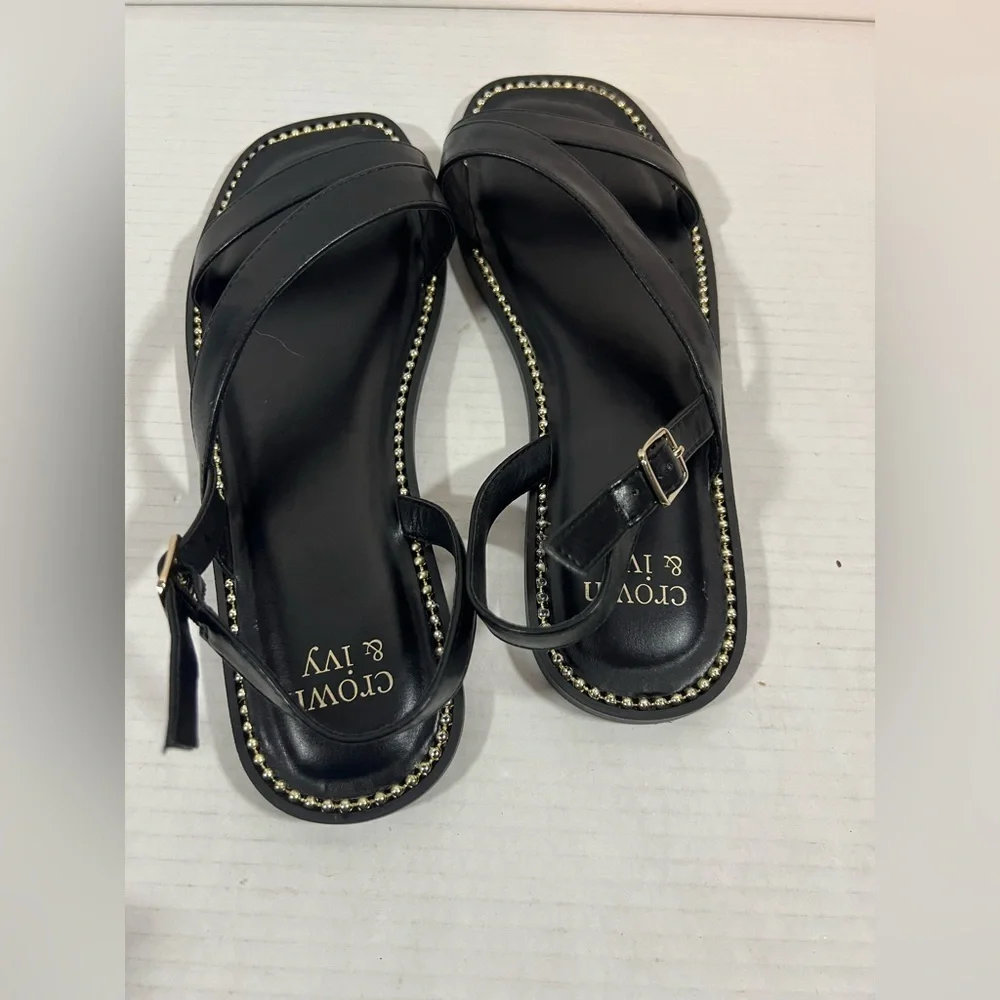 Bexley Chain Flat Sandals from Crown & Ivy  Size 10